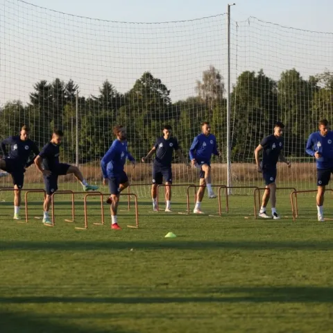 Nogometna reprezentacija BiH na treningu
