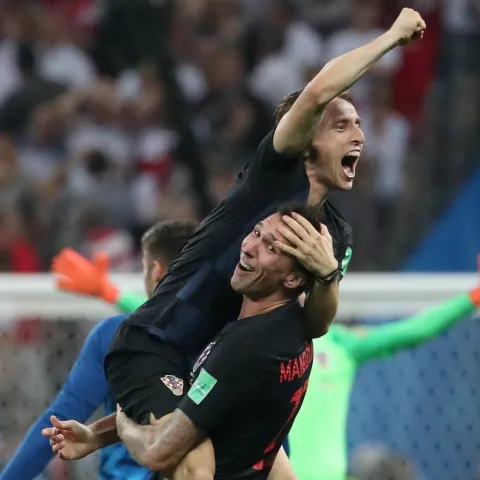 Luka Modrić i Mario Mandžukić