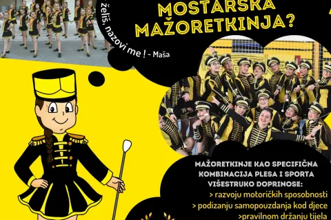 Mostarske mažoretkinje - upisi