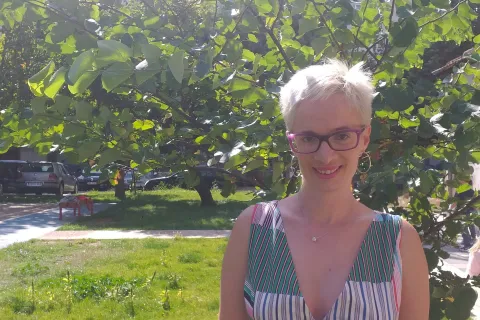 Anja Puhalo Nikolić, voditeljica mostarskih mažoretkinja