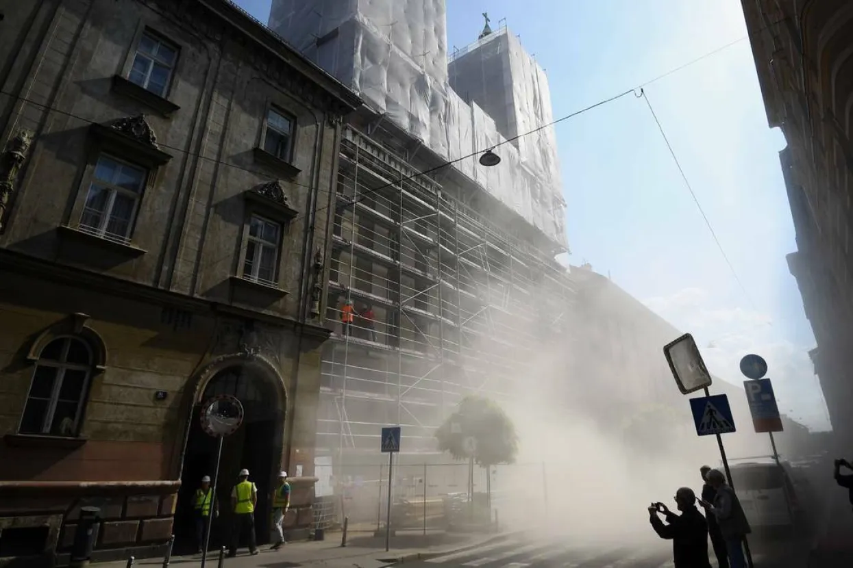 Miniranja svoda bazilike u zagrebačkoj Palmotićevoj