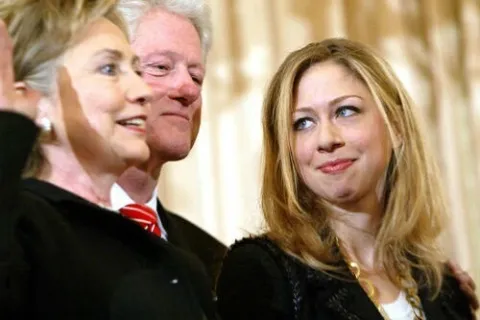 Bill Clinton s članovima svoje obitelji