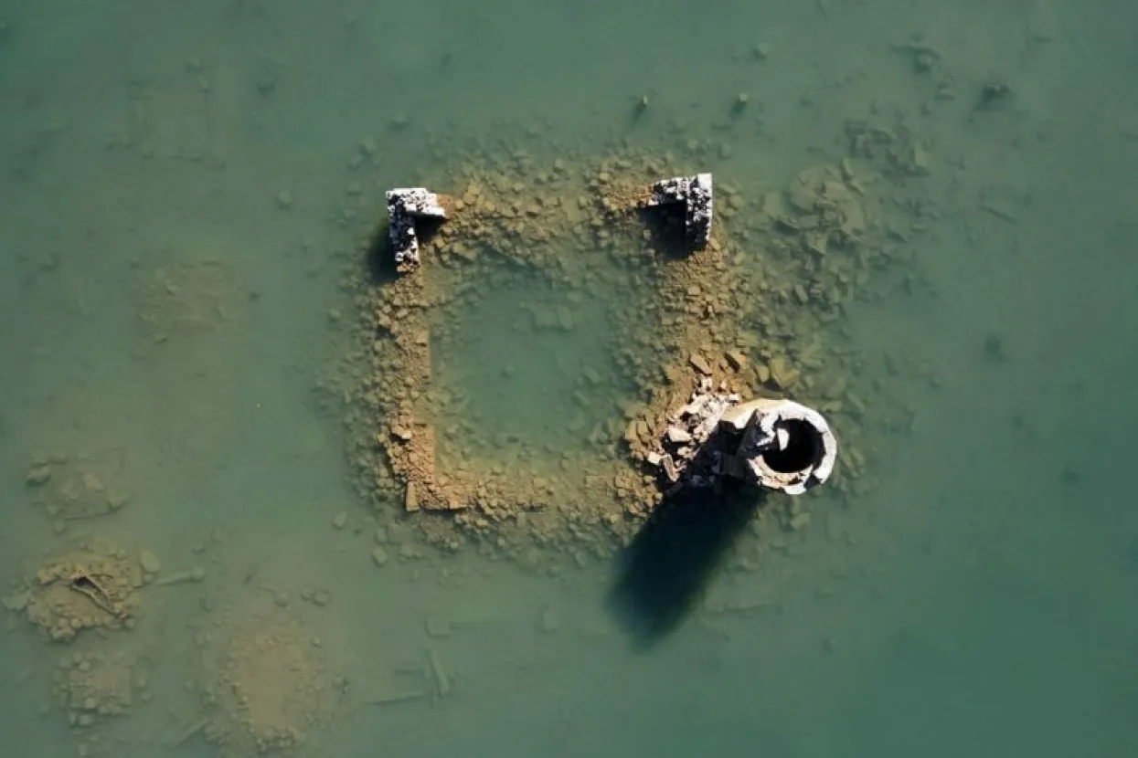 Ostaci sela ispod Ramskog jezera