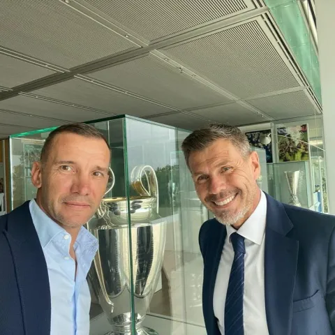 Andrij &Scaron;evčenko i Zvonimir Boban