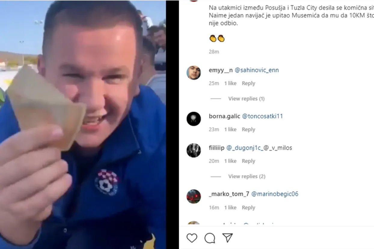 Musemić dao "cener" navijaču