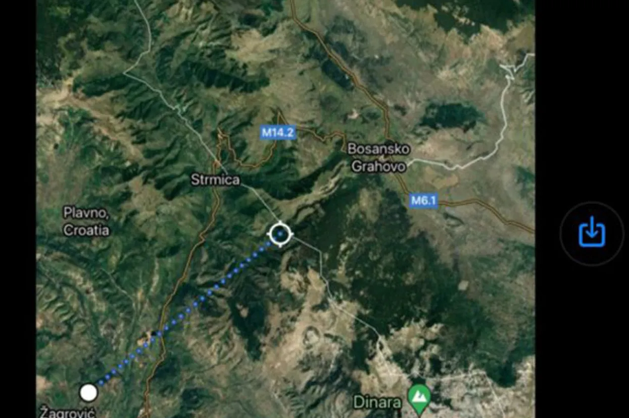 Bio 12 km od granice