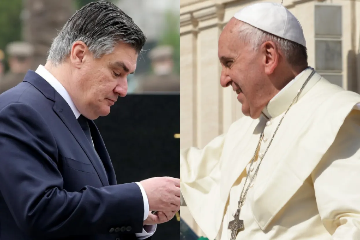 Zoran Milanović i papa Franjo
