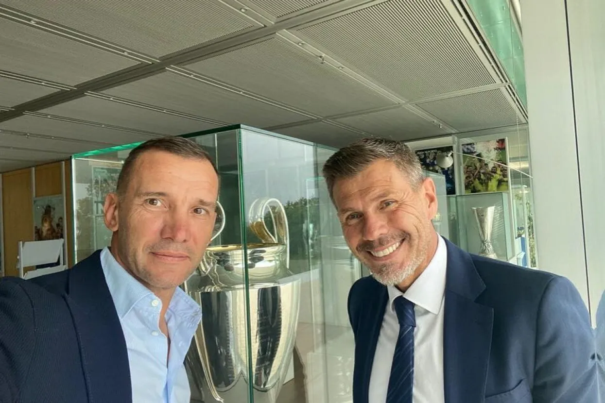 Andrij &Scaron;evčenko i Zvonimir Boban