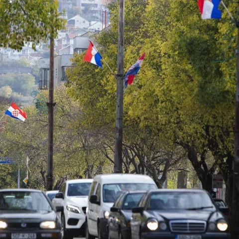 Zastave Hrvata u BiH u Mostaru