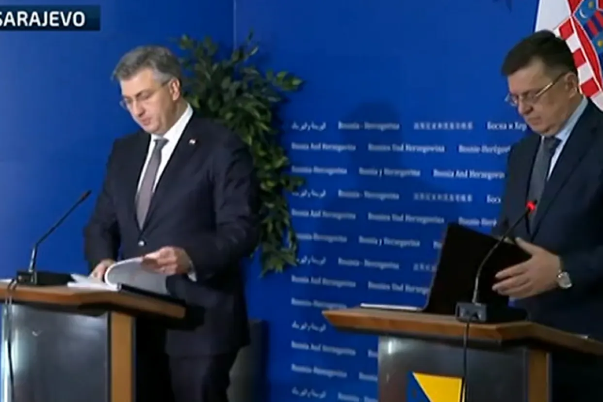 Andrej Plenković i Zoran Tegeltija