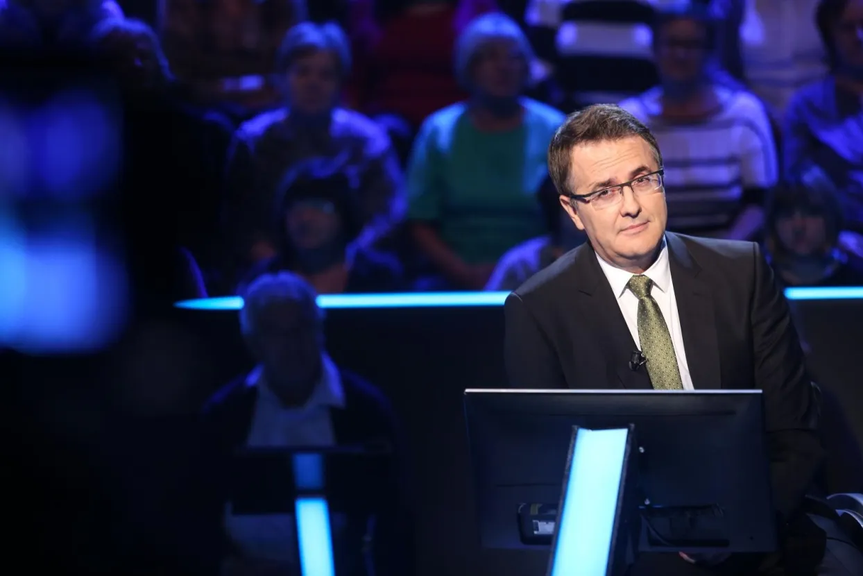 11.09.2019., Zagreb - Snimanje emisije "Tko zeli biti milijunas" s voditeljem Tarikom Filipovicem. Photo: Marin Tironi/PIXSELL
