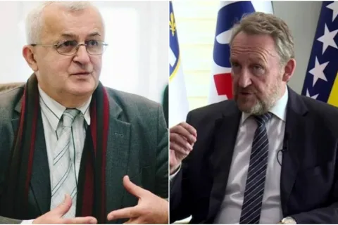 prof. dr. Mile Lasić i Bakir Izetbegović