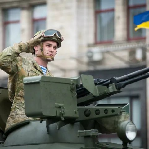 Ilustracija - ukrajinski vojnik