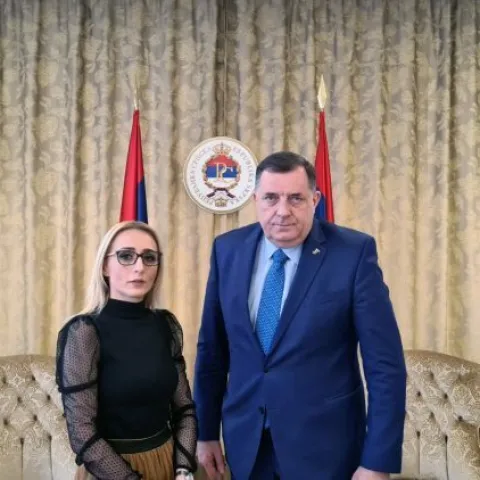 Pejka Medić i Milorad Dodik