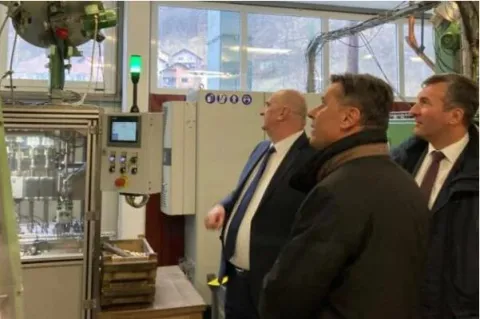 Detalj s jučerašnjeg puštanja u pogon nove proizvodne linije