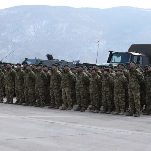 Ceremonija u glavnoj bazi EUFOR-a u Butmiru kod Sarajeva