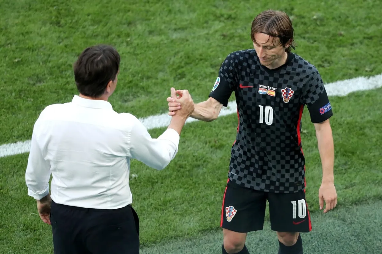 Luka Modrić i Zlatko Dalić