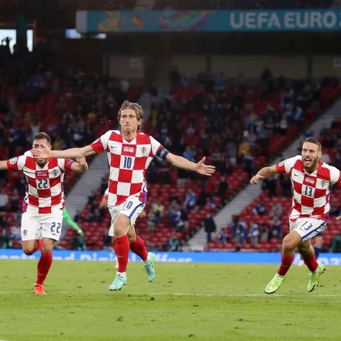 22.06.2021., Glasgow, Skotska - Hampden Park. UEFA Europsko prvenstvo 2020, skupina D, 3. kolo, Hrvatska - Skotska. Luka Modric. Photo: Luka Stanzl/PIXSELL