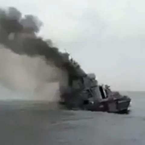 Požar na ruskoj krstarici