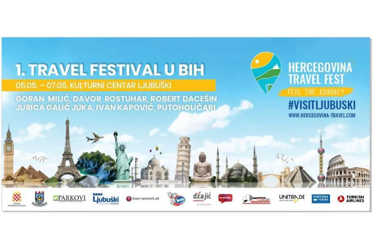 Prvi festival putopisa u BiH 'Hercegovina Travel Fest' u svibnju u Ljubu&scaron;kom