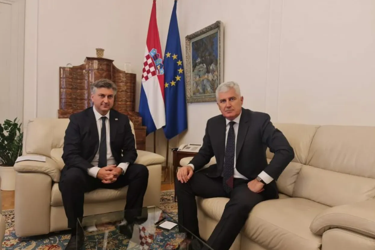 Andrej Plenković i Dragan Čović