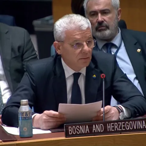 &Scaron;efik Džaferović u UN-u