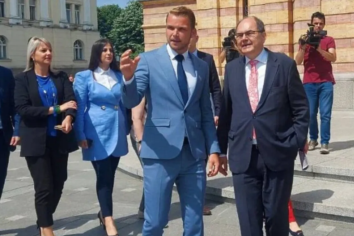 Dra&scaron;ko Stanivuković i Christian Schmidt