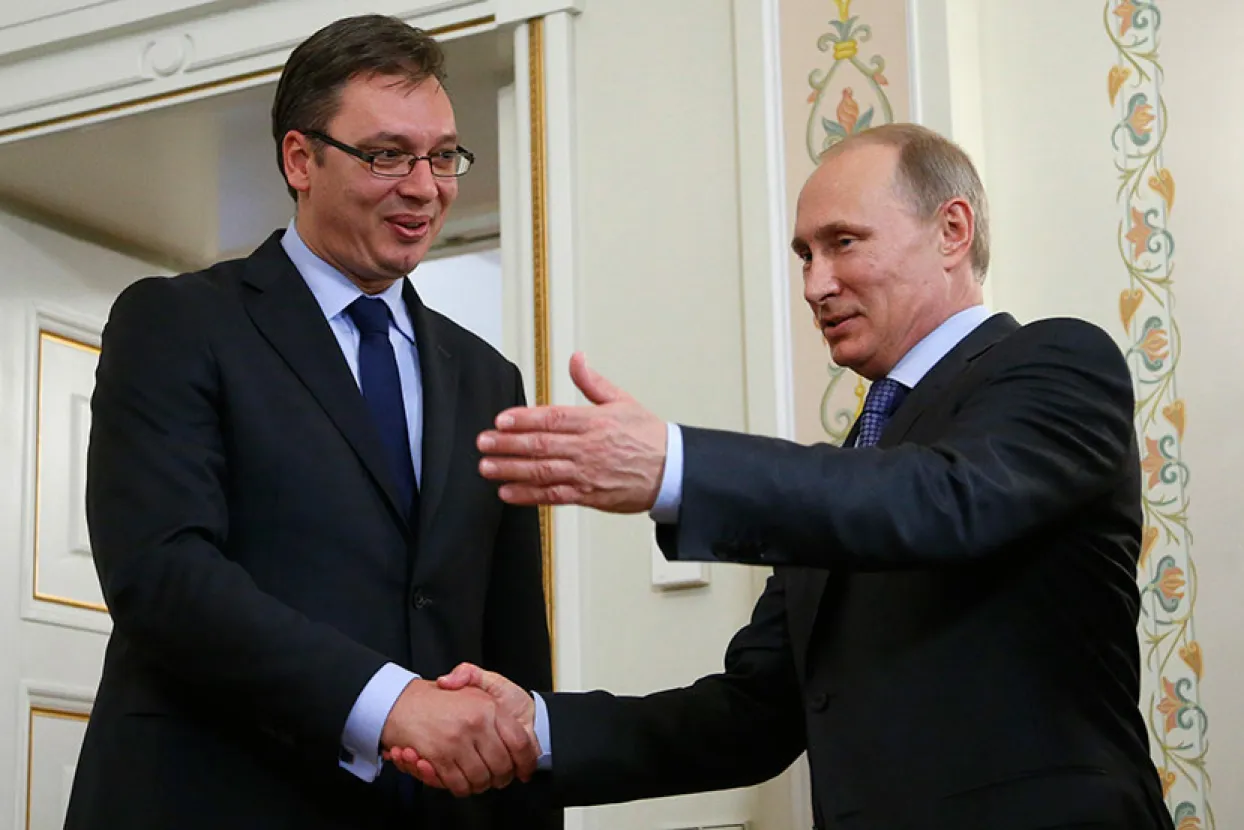 Aleksandar Vučić i Vladimir Putin