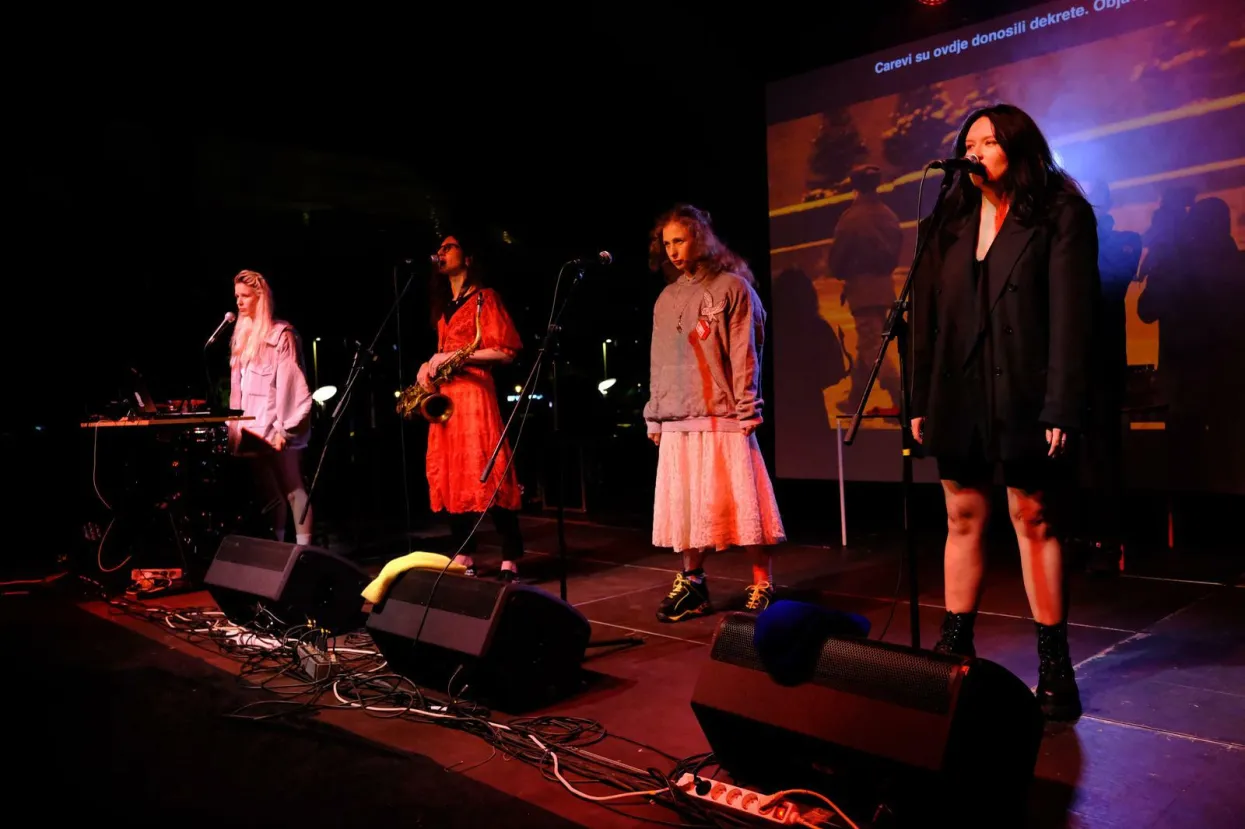 30.05.2022., Zagreb - Koncertom ruskog feministickog, anarhistickog, punk rock sastava Pussy Riot poceo je program Ljeto u MSU.