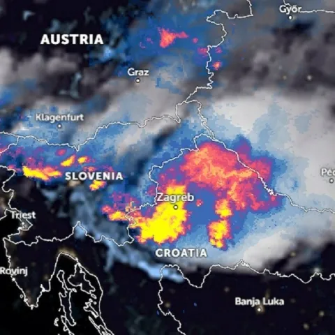 Ovako je razorno nevrijeme nad Hrvatskom izgledalo iz svemira