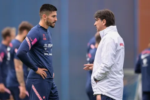 30.05.2022., Zagreb, - Trening Hrvatske nogometne reprezentacije na stadionu Maksimir pred utakmicu s Austrijom u Osijeku.