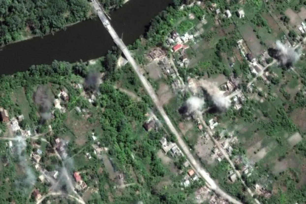 Satelitska snimka - Sjeverodonjeck