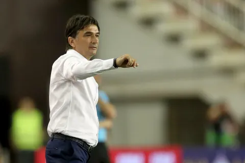 06.06.2022., stadion Poljud, Split - UEFA Liga nacija, Liga A, skupina 1, 2. kolo, Hrvatska - Francuska. Izbornik Hrvatske Zlatko Dalic.