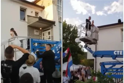 Bolje da propadne selo nego hercegovački običaji: Inovativni mladenci iz Gruda postali viralni hit, evo kako izgleda bacanje jabuke u modernoj inačici