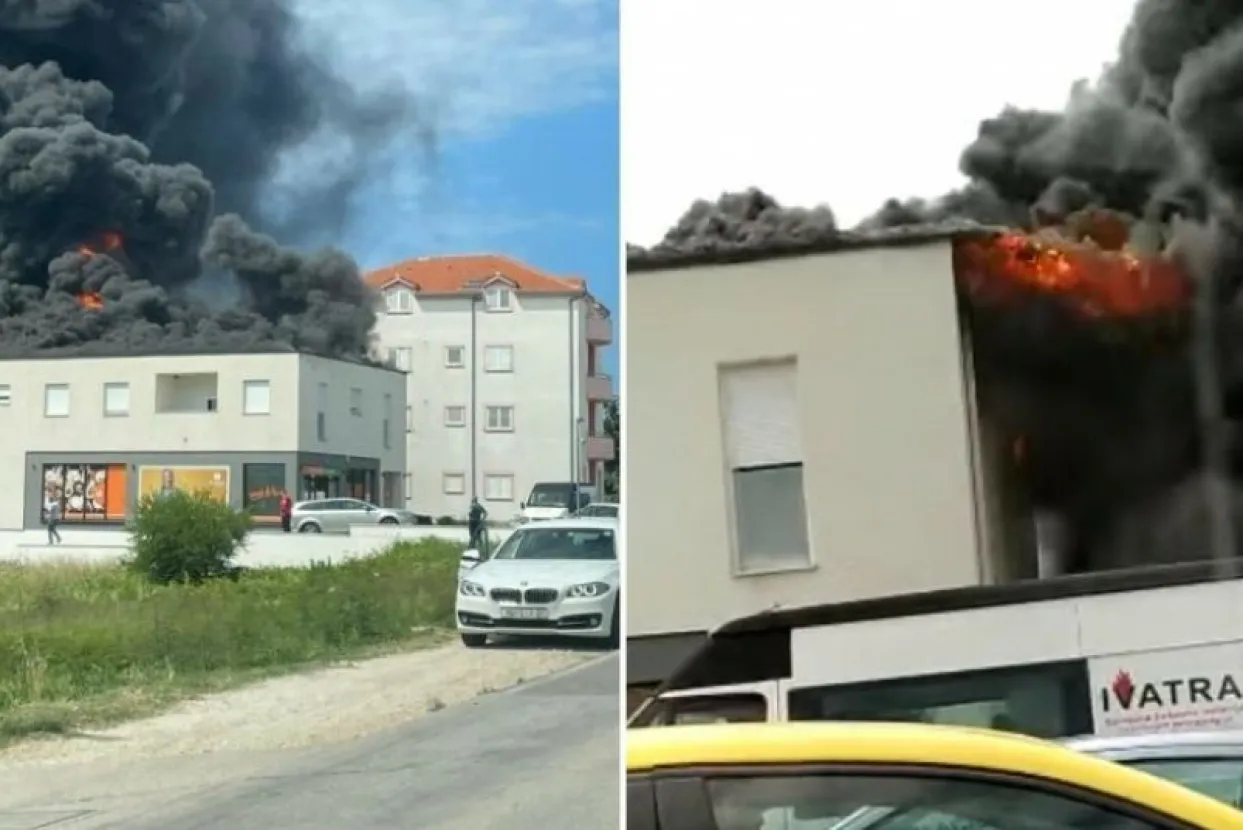 Dramatične scene u Splitu: Plamen gutao zgradu, ozlijeđene tri osobe