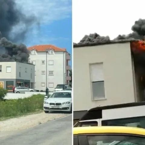 Dramatične scene u Splitu: Plamen gutao zgradu, ozlijeđene tri osobe