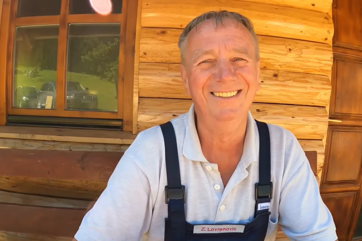 Zvonko u svojoj planinskoj kućici