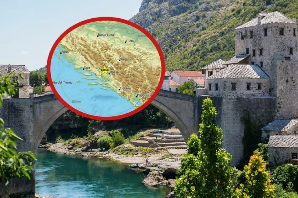 Potres s epicentrom 29 kilometara od Mostara