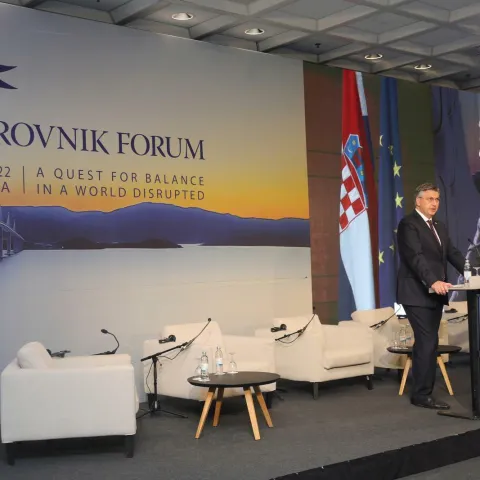 09.07.2022., Dubrovnik - Premijer Andrej Plenkovic nazocio je otvorenju medjunarodne konferencije Dubrovnik Forum 2022 u hotelu Dubrovnik Palace. Photo: Grgo Jelavic/PIXSELL