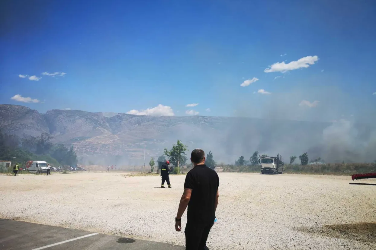 Požar na Bi&scaron;ću polju