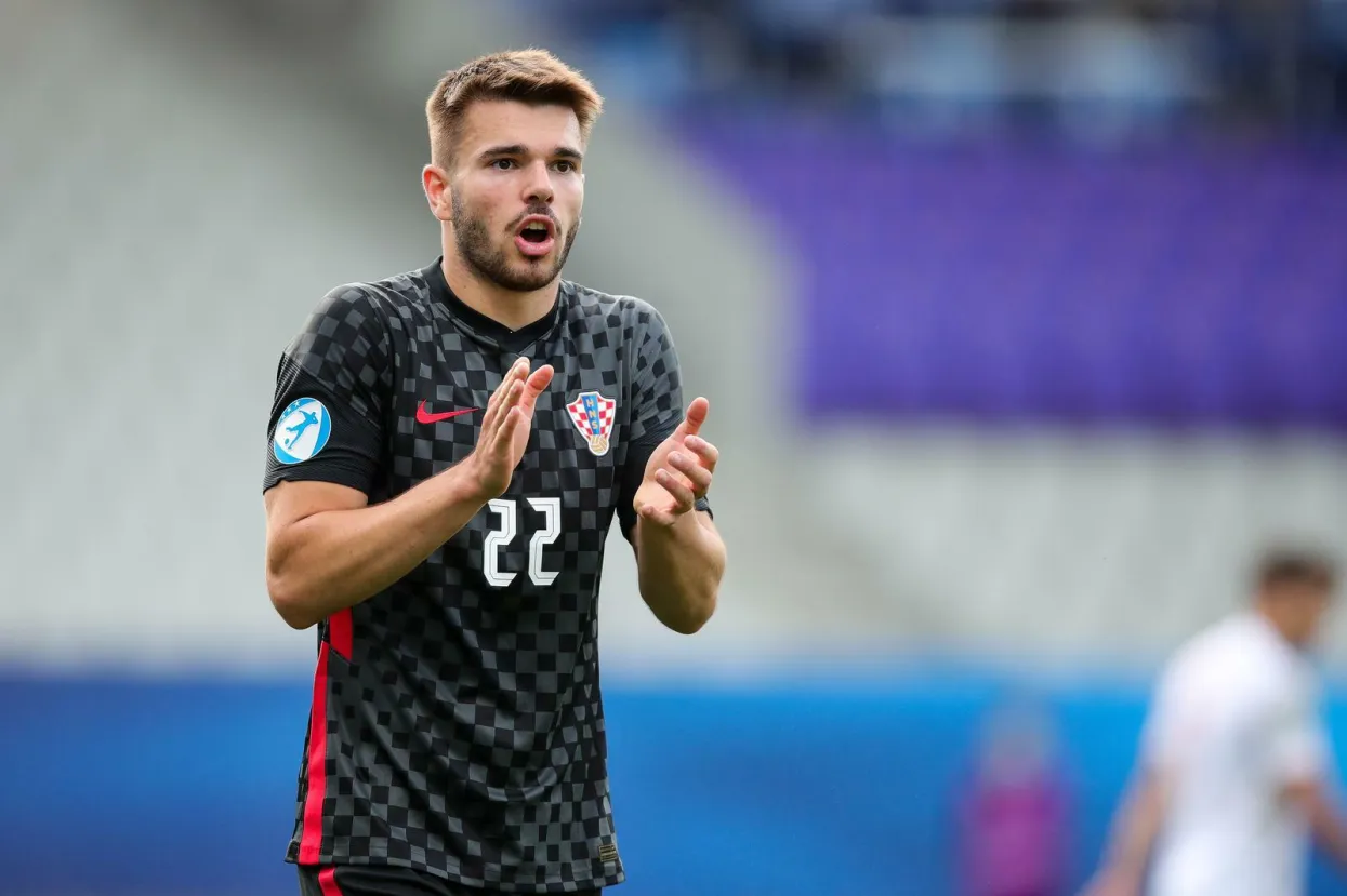 31.05.2021., stadion Ljudski vrt, Maribor, Slovenija - UEFA Europsko U21 prvenstvo, cetvrtfinale, Spanjolska - Hrvatska. Mario Vuskovic Photo: Sanjin Strukic/PIXSELL