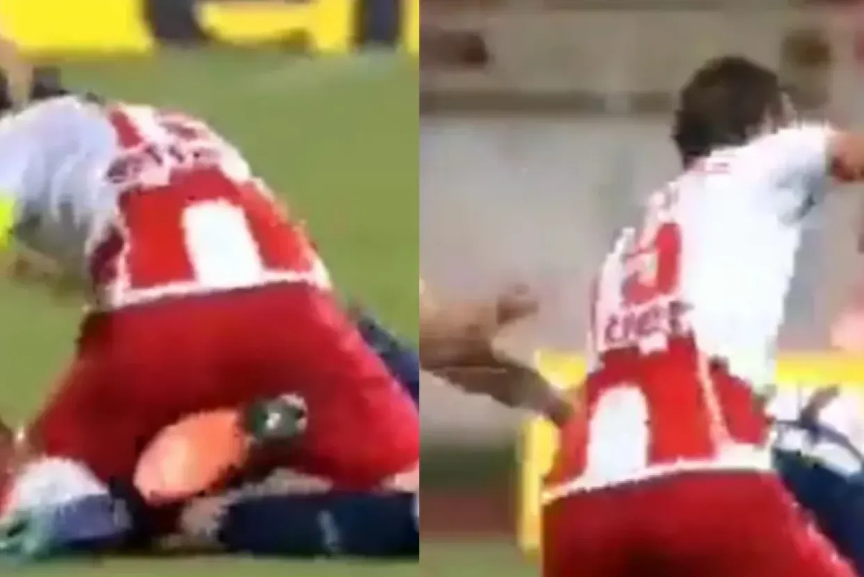 Aleksandar Pejović udara protivnika