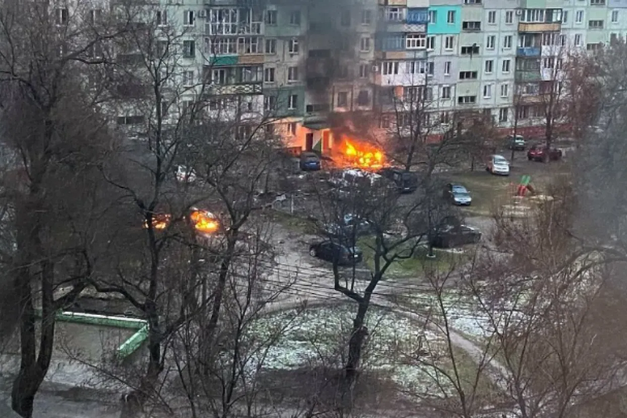 Bombardiranje Mariupolja (Ilustracija)