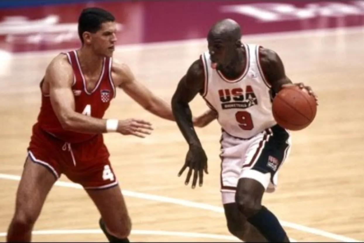 Dražen Petrović i Michael Jordan