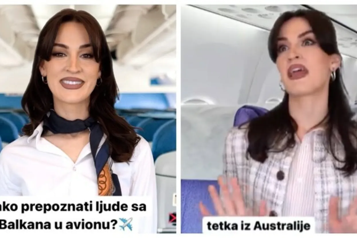 Stjuardesa pokazala kako prepoznaje Balkance u avionu: Od tetke iz Australije do reality zvijezde