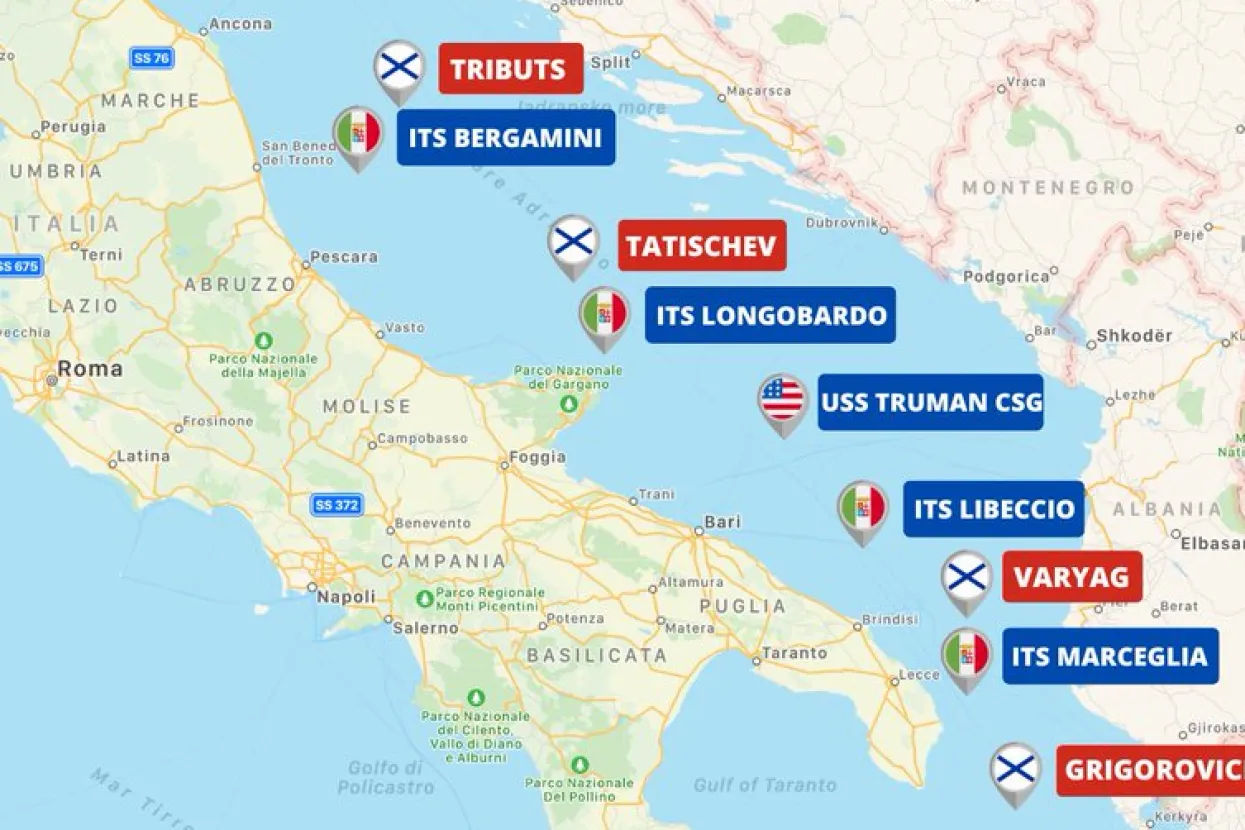 Ruski ratni brodovi u&scaron;li u Jadransko more, htjeli blokirati američki nosač aviona