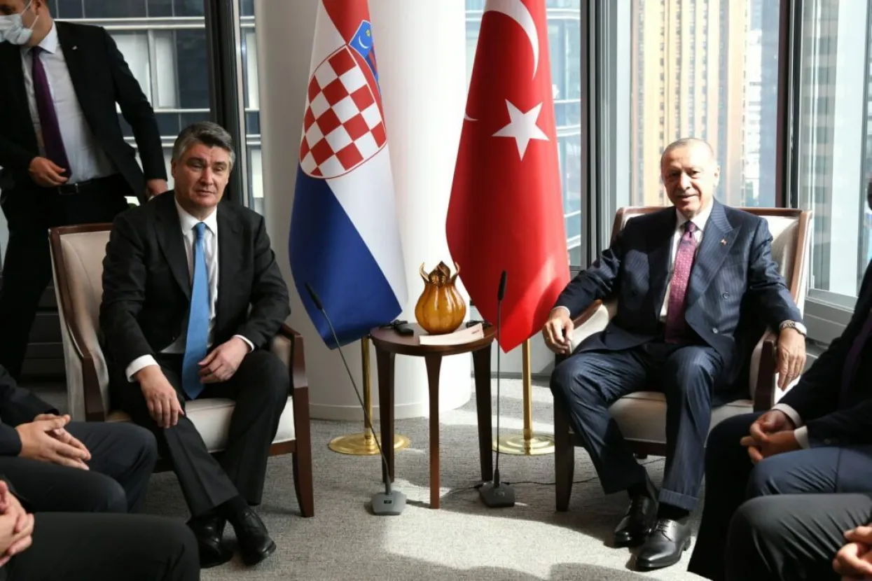 Zoran Milanović i Recep Tayyip Erdogan