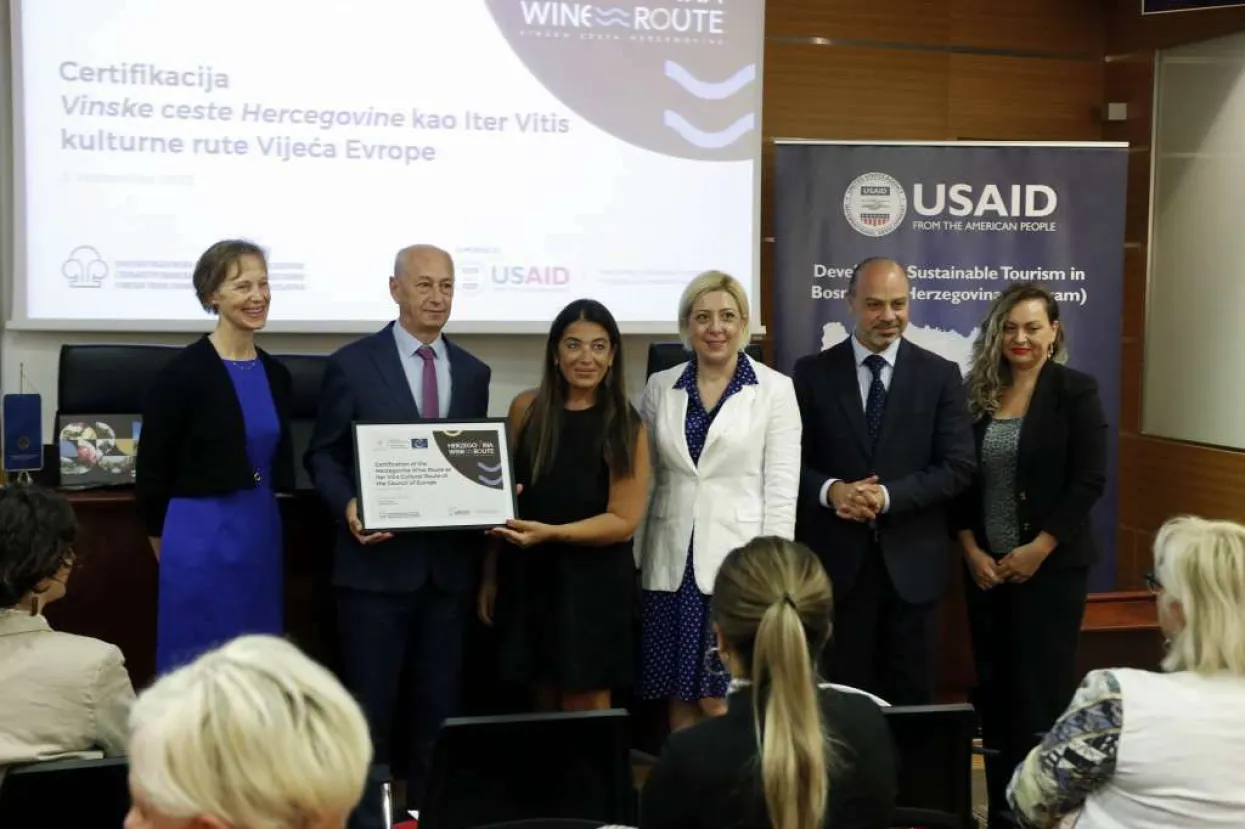 Vinska cesta Hercegovine primljena u kulturnu rutu Vijeća Europe &#39;Iter Vitis&#39;