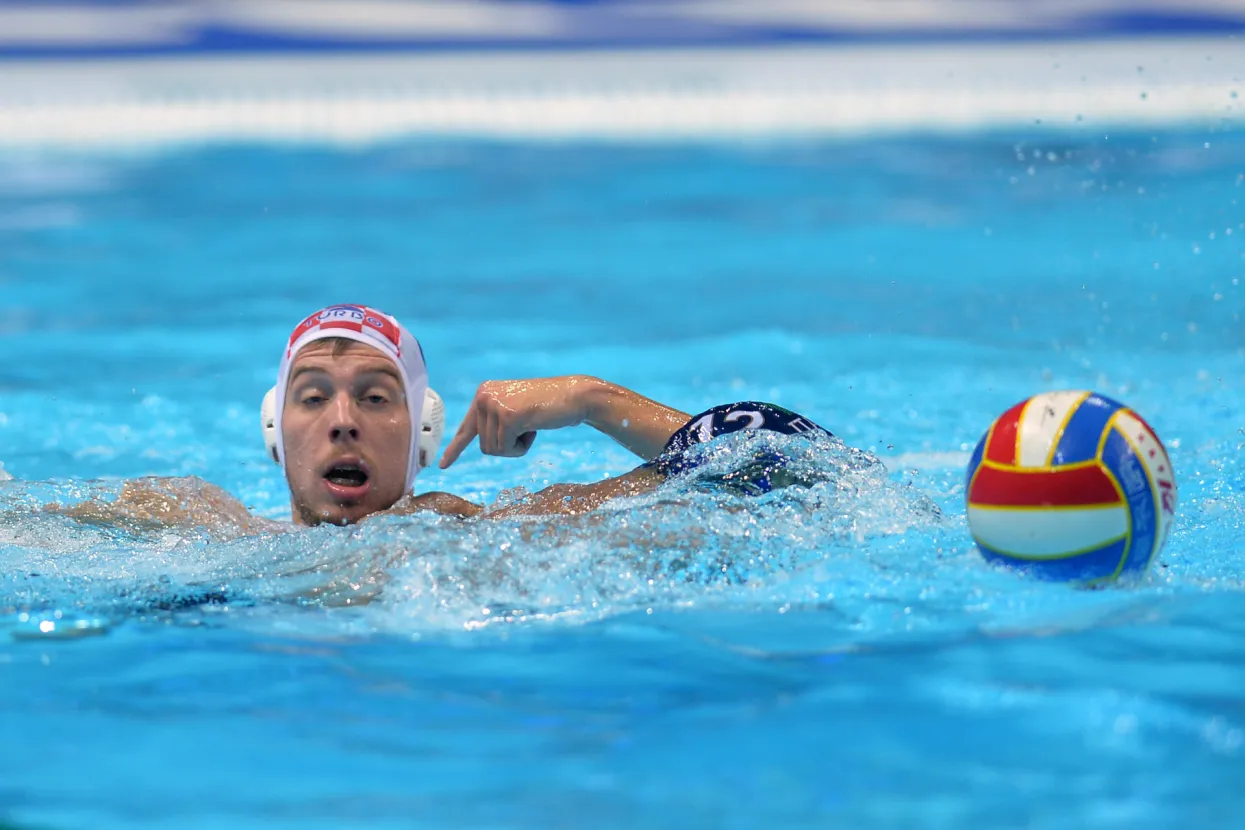 Split, 8.9.2022.- Polufinalni susret Europskog prvenstva u vaterpoliu Hrvatska - Italija u Spaladium Areni.
