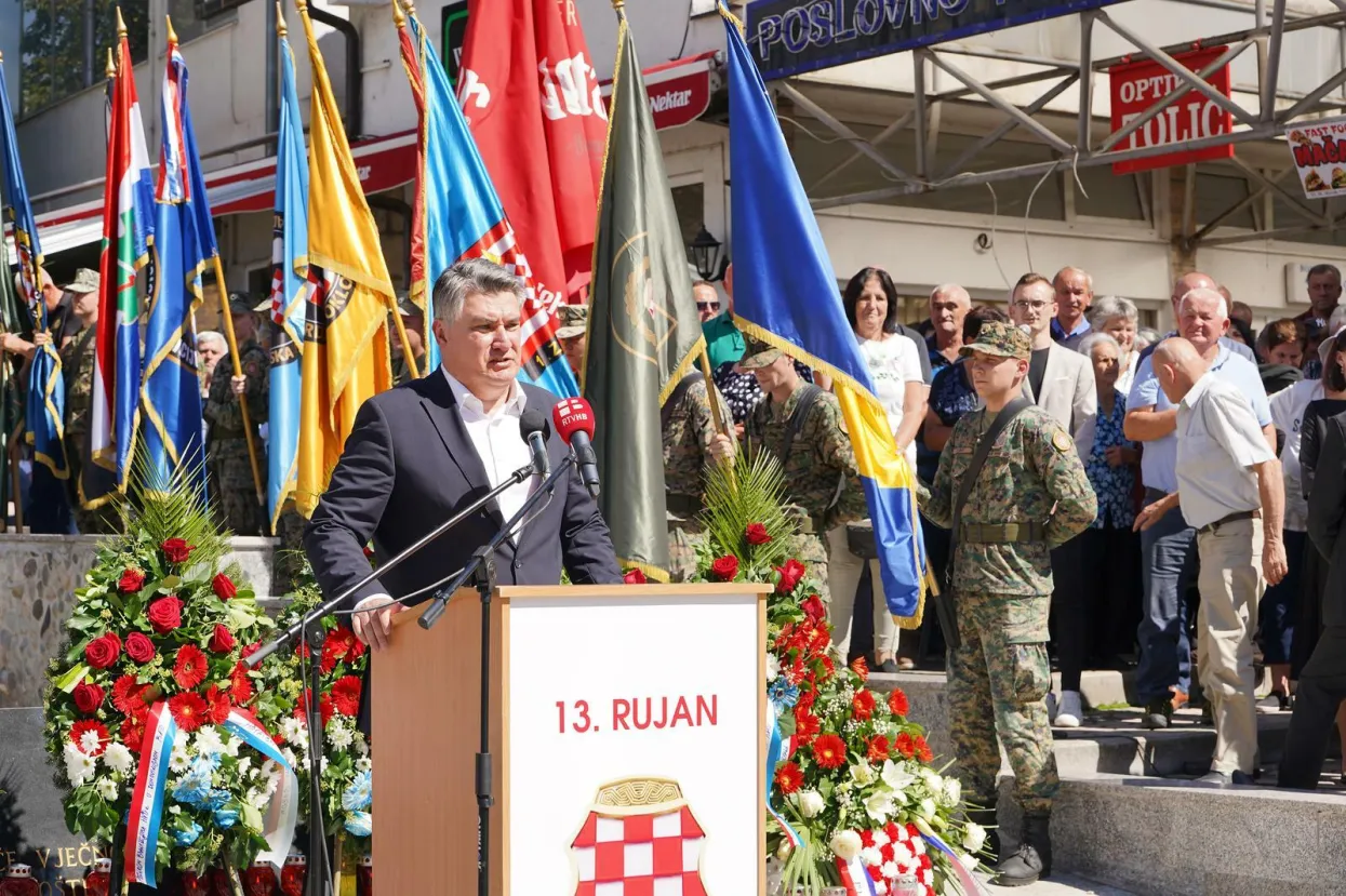 13.09.2022., Jajce, Bosna i Hercegovina - Obiljezavanje 27. obljetnice VRO "Maestral" i oslobodjenja Jajca. Zoran Milanovic Photo: Dejan Rakita/PIXSELL